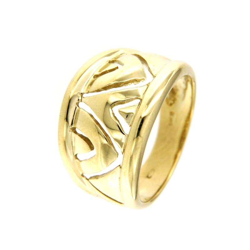 ANELLO ORO GIALLO 750/1000 FASCIA CON TRAFORO - MIS. 14 - 
