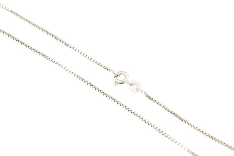 CATENINA ORO BIANCO 750/1000 MAGLIA VENETA - CM. 60 - 