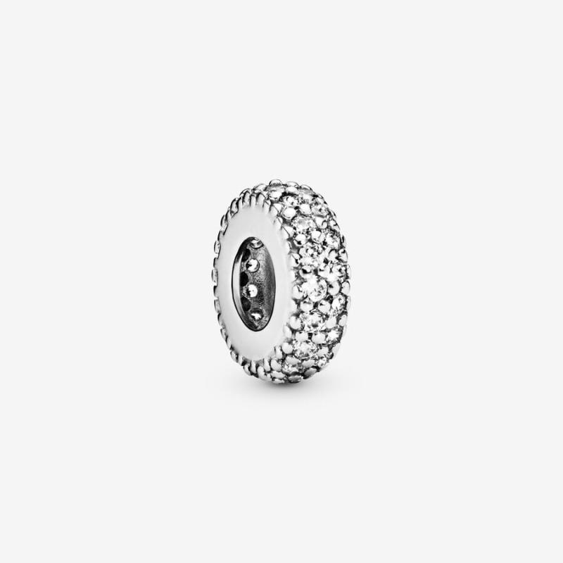 PANDORA - CHARM - ARGENTO 925/1000 - MOD. DISTANZIATORE SCINTILLANTE - PANDORA
