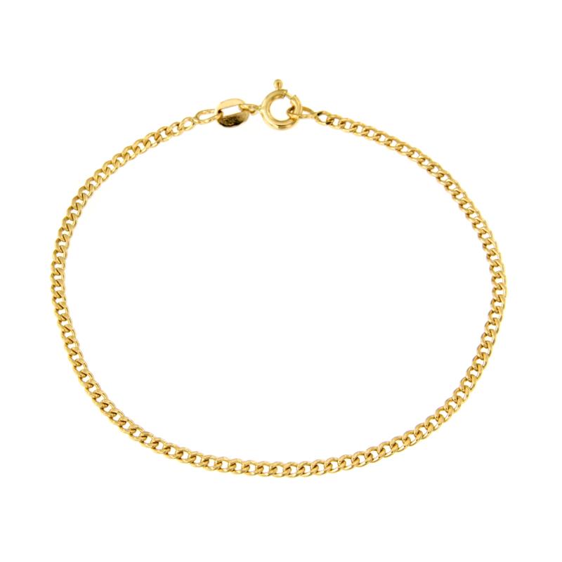 BRACCIALE ORO GIALLO 750/1000 MAGLIA GRUMETTA - CM 18.5 - 