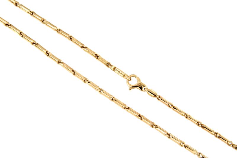 CHIMENTO - CATENA - ORO ROSA 750/1000 - MAGLIA A SEGMENTI - CM. 45.5 - CHIMENTO