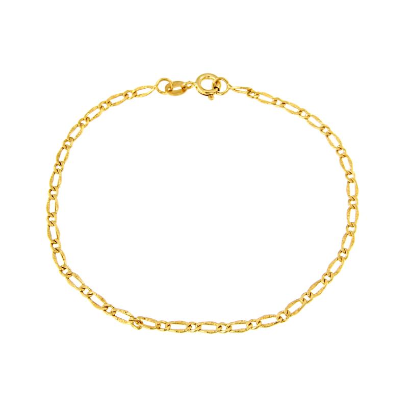 BRACCIALE ORO GIALLO 750/1000 MAGLIA 1+1 - CM 20 - 