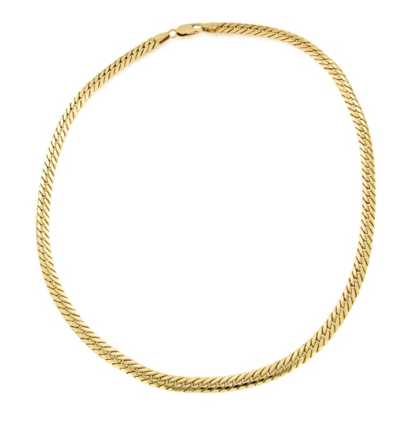 GIROCOLLO ORO GIALLO 750/1000 MAGLIA GRUMETTA - CM. 48.5 - 