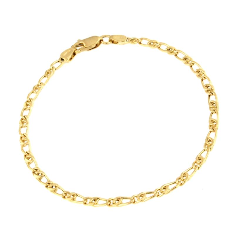 BRACCIALE ORO GIALLO 750/1000 MAGLIA TIPO GRUMETTA DOPPIA - CM. 20 - 