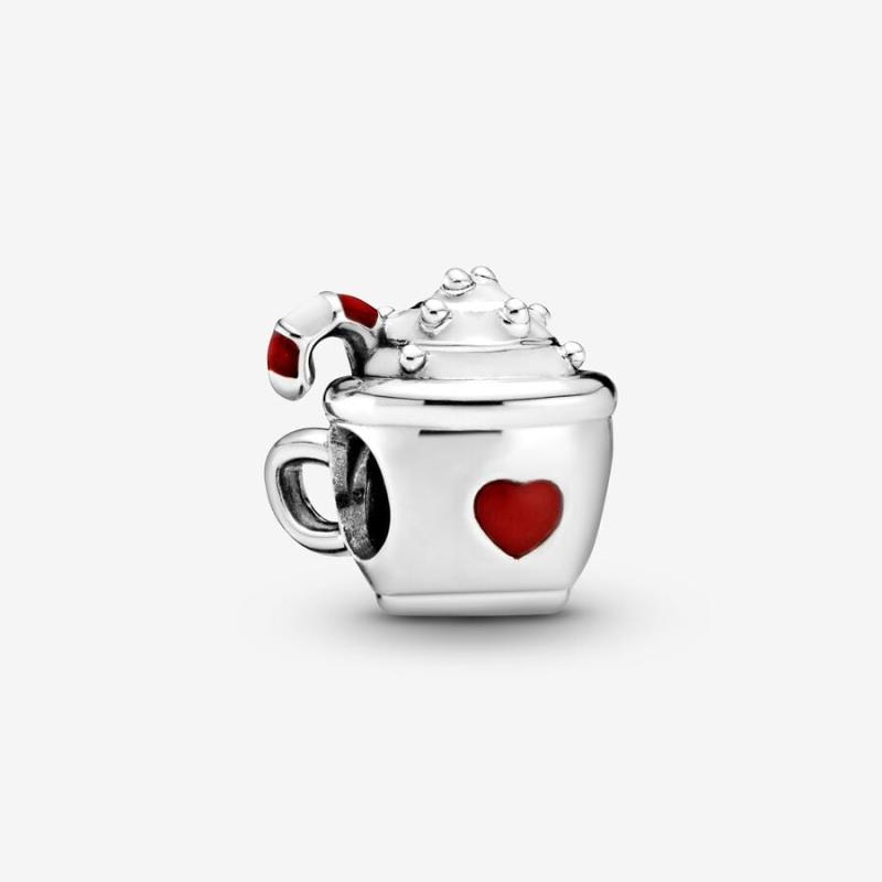 PANDORA - CHARM - ARGENTO 925/1000 - MOD. TAZZA CIOCCOLATA CON PANNA - PANDORA