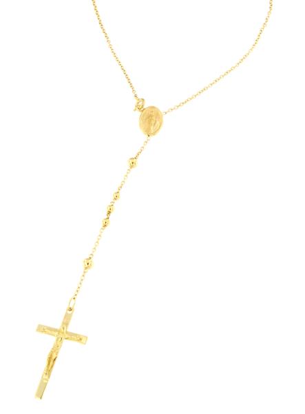 COLLANA ORO GIALLO 750/1000 ROSARIO - CM 88 - 