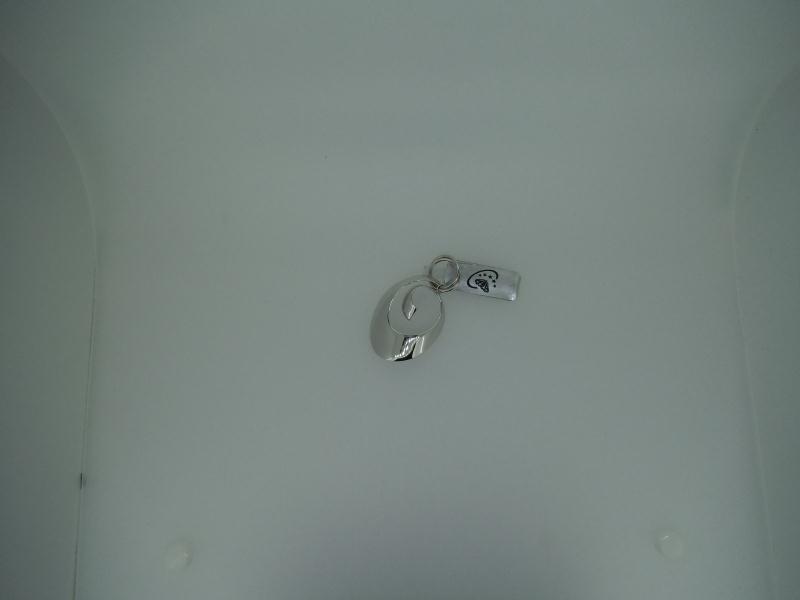 CIONDOLO ORO BIANCO 750/1000 MODERNO - 