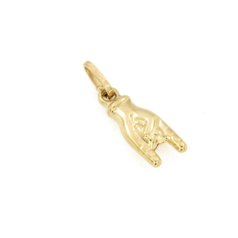 CIONDOLO ORO GIALLO 750/1000 CORNA - 