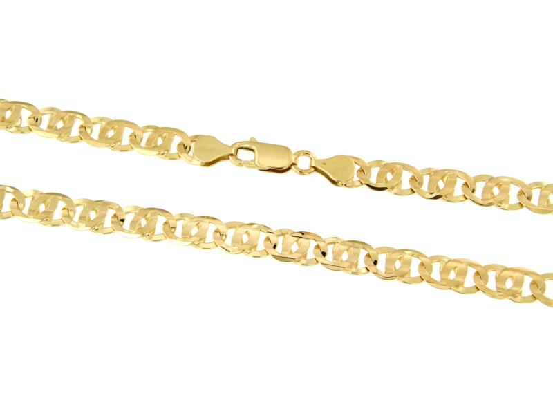 CATENA ORO GIALLO 750/1000 MAGLIA GRUMETTA DOPPIA - CM. 60 - 