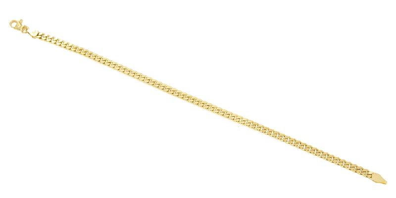 BRACCIALE ORO GIALLO 750/1000 MAGLIA GRUMETTA - CM. 21.5 - 