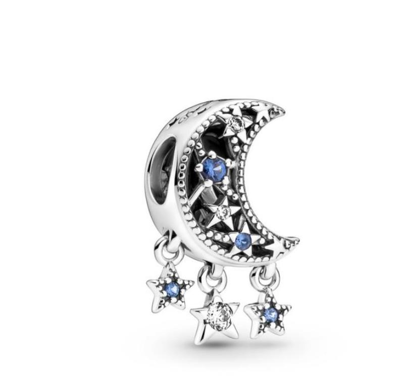 PANDORA - CHARM - ARGENTO 925/1000 - MOD. LUNA E STELLE - PANDORA