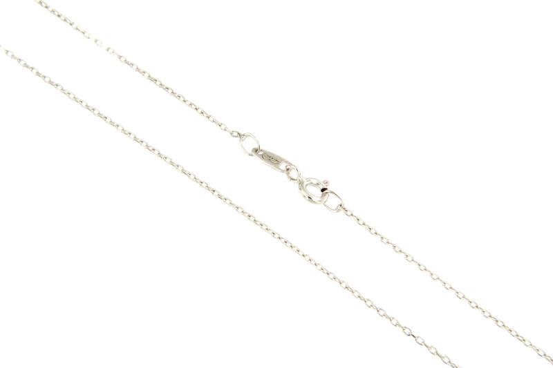 CATENINA ORO BIANCO 750/1000 MAGLIA FORZATINA - CM. 45 - 