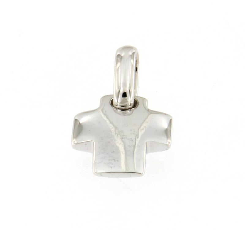 CIONDOLO ORO BIANCO 750/1000 CROCE - 