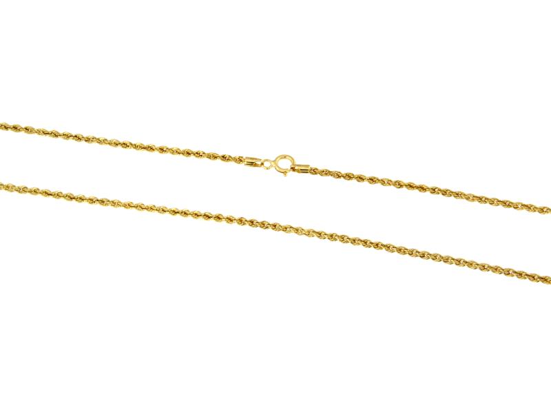 CATENINA ORO GIALLO 750/1000 MAGLIA TRECCIA - CM 47 - 