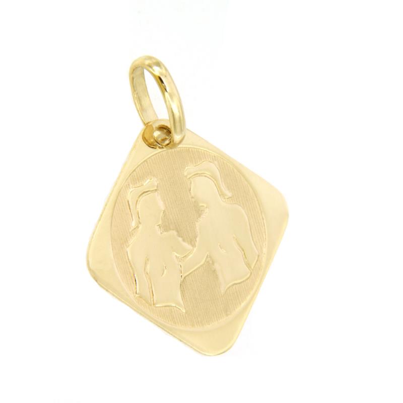 SEGNO ZODIACALE ORO GIALLO 750/1000 "GEMELLI" - 