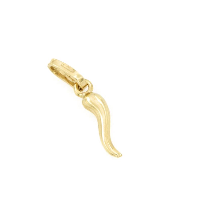 CIONDOLO ORO GIALLO 750/1000 CORNETTO - 