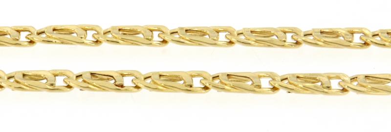 COLLANA IN ORO GIALLO 750\1000 BIZANTINA LUNGHEZZA 48 CM - 