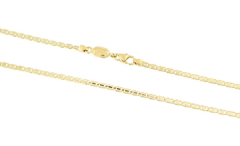 CATENA ORO GIALLO 750/1000 MAGLIA GRUMETTA DOPPIA - CM. 50.5 - 