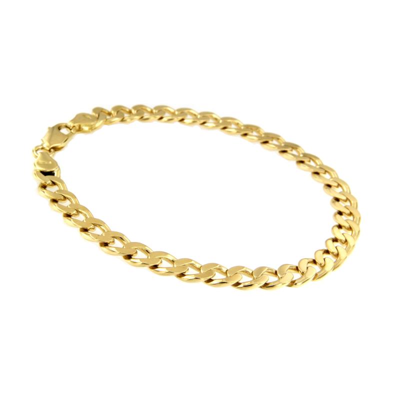 BRACCIALE ORO GIALLO 750/1000 MAGLIA GRUMETTA - CM 21,5 - 