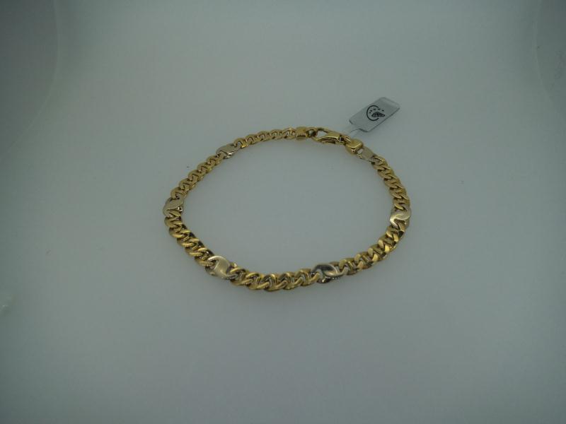 BRACCIALE DUE ORI 750/1000  UOMO - 