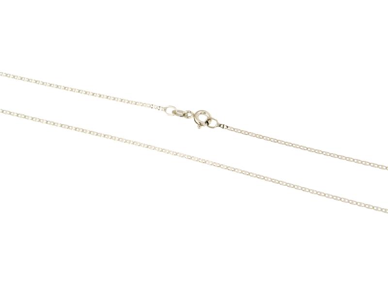 CATENINA ORO BIANCO 750/1000 MAGLIA TIPO GRUMETTA DOPPIA - CM. 50.5 - 