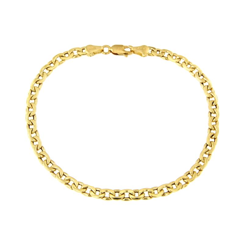 BRACCIALE ORO GIALLO 750/1000 MAGLIA GRUMETTA - CM. 20.5 - 