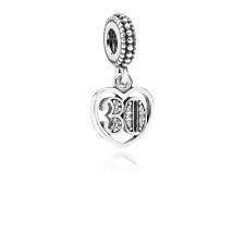 PANDORA - CHARMS - ARGENTO 925/1000 - MOD. CHARMS PENDENTE 30 ANNI D'AMORE - PANDORA