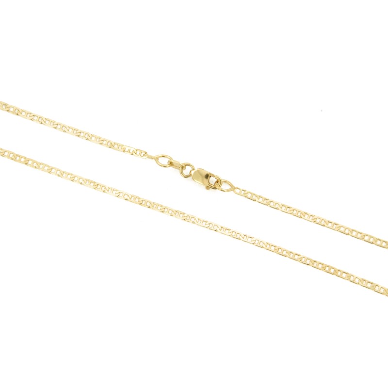 CATENA ORO GIALLO 750/1000 MAGLIA GRUMETTA CON TRAVERSINO - CM. 45 - 
