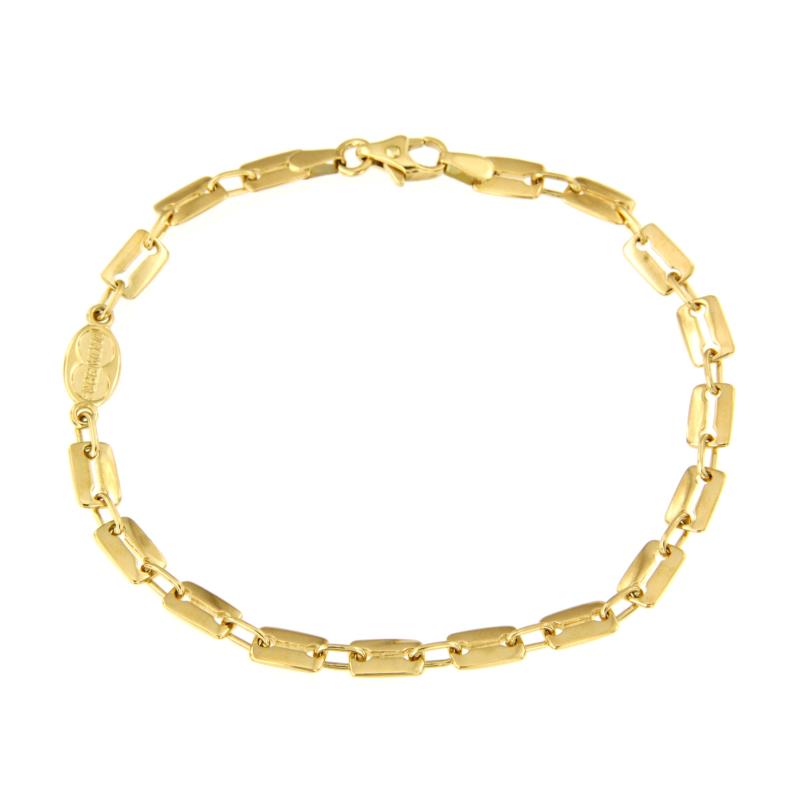 BRACCIALE ORO GIALLO 750/1000 MAGLIA A SEGMENTI 1+1 - CM 19.5 - 