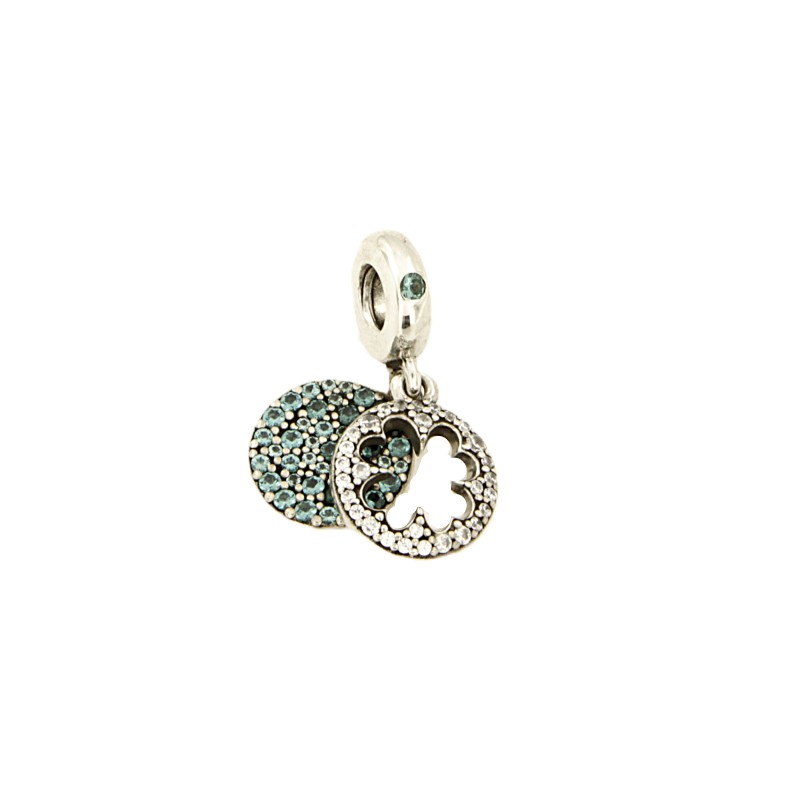 PANDORA - CHARM - ARGENTO 925/1000 - MOD. QUADRIFOGLIO PENDENTE - PANDORA