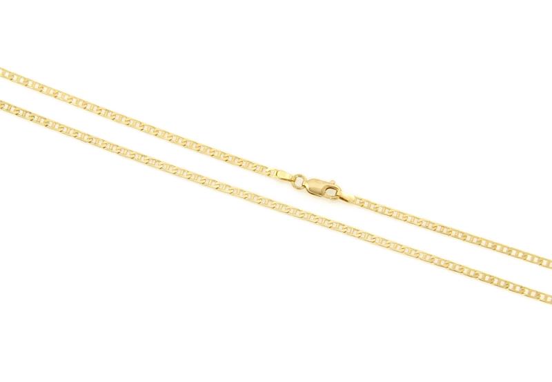 CATENA ORO GIALLO 750/1000 MAGLIA GRUMETTA CON TRAVERSINO - CM. 50 - 
