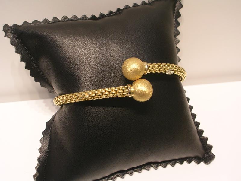 BRACCIALE ORO GIALLO 750/1000 "FOPE" SEMIRIGIDO - 