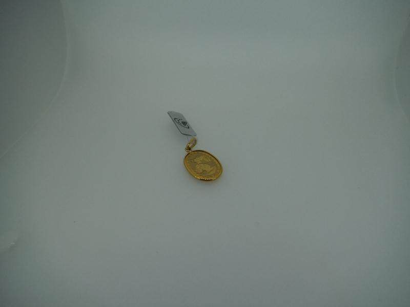 MEDAGLIA RELIGIOSA ORO GIALLO 750/1000 BATTESIMO - 