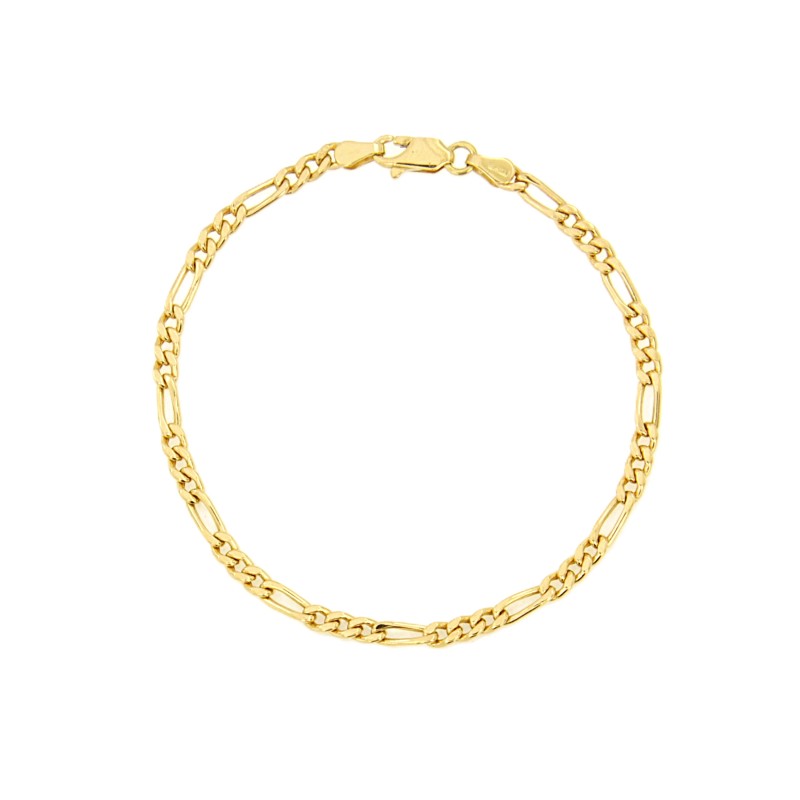 BRACCIALE ORO GIALLO 750/1000 MAGLIA 3+1 - CM 19 - 
