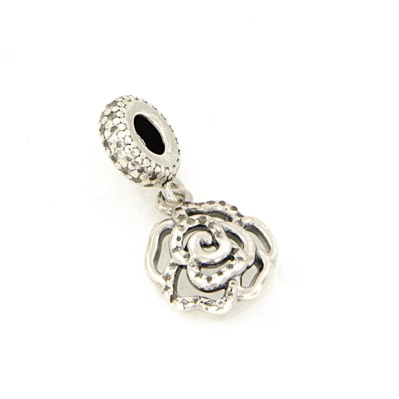 PANDORA - CHARM - ARGENTO 925/1000 - MOD. PENDENTE ROSA - PANDORA