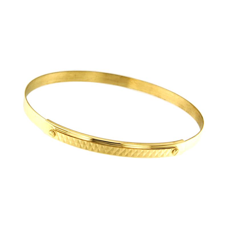 BRACCIALE ORO GIALLO 750/1000 SCHIAVA REGOLABILE - 