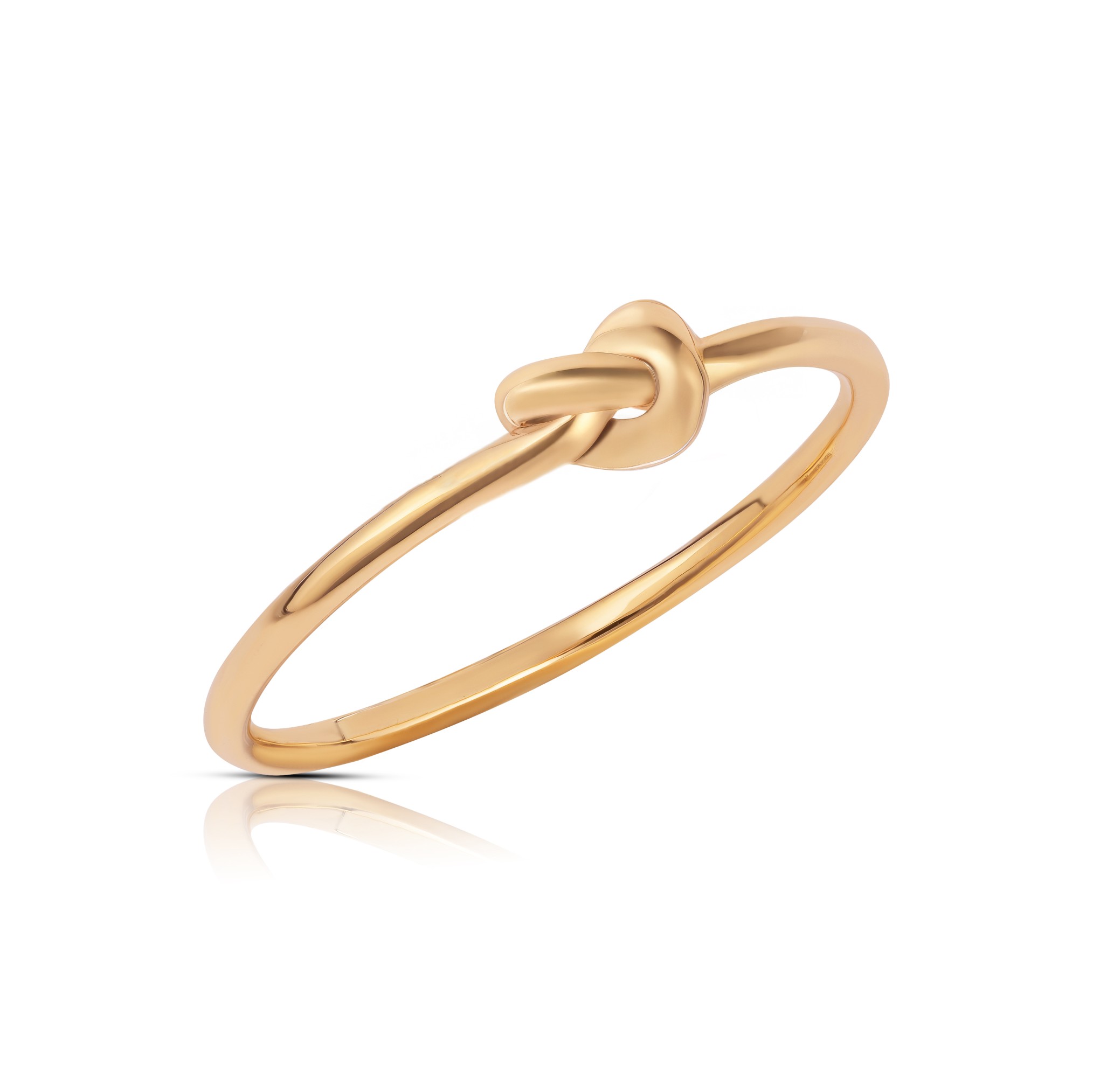 POETICA - ANELLO ORO GIALLO 750/1000 GAMBO E NODO A FILO - MIS. 14 - LAURENZA GIOIELLI