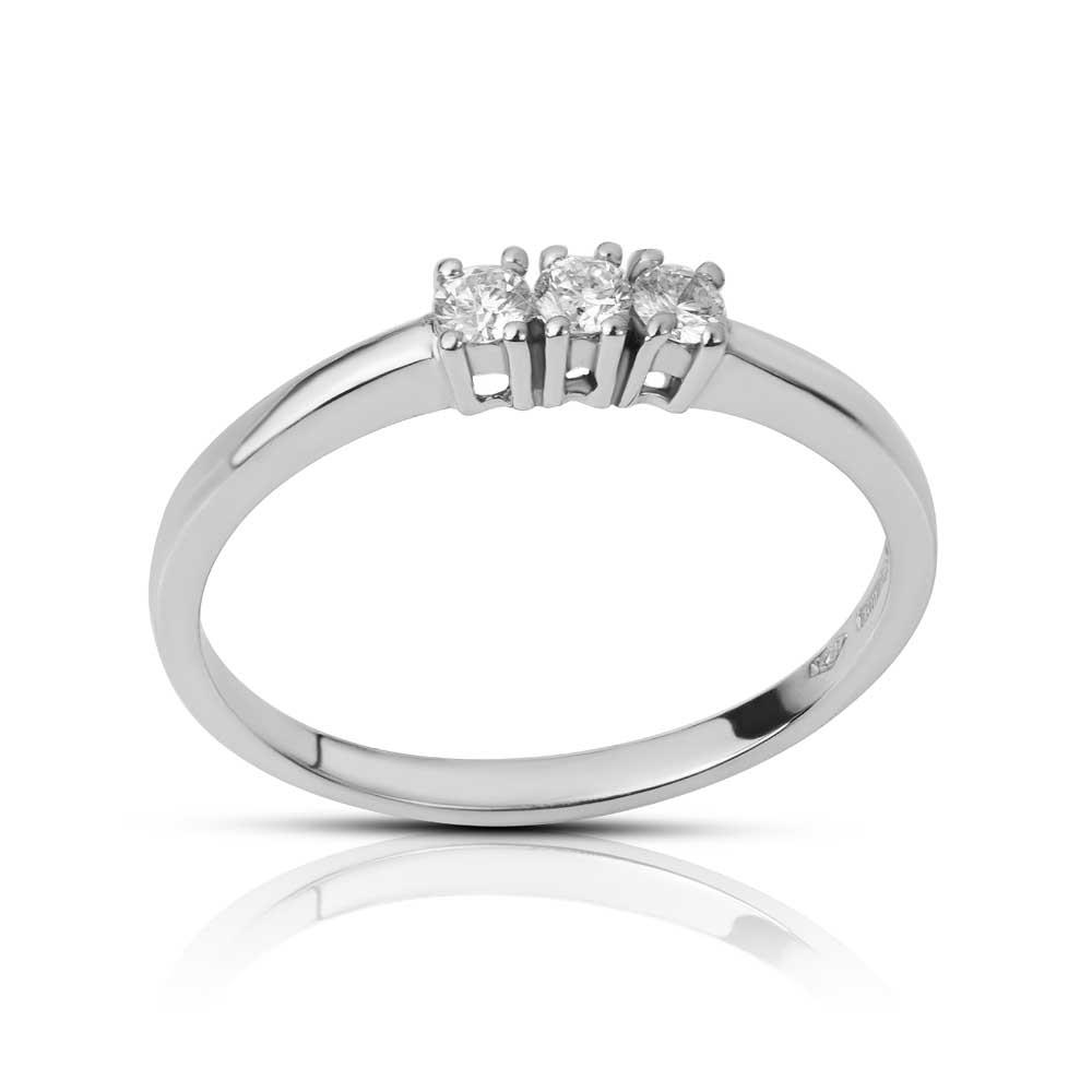 CLAIRE - TRILOGY ORO BIANCO CON DIAMANTI 0.21 CT - LAURENZA GIOIELLI