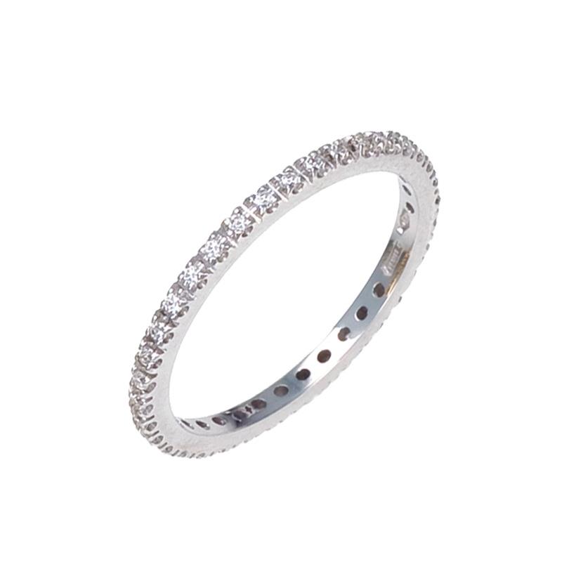 IRIDE - ETERNELLE ORO BIANCO 750/1000 CON DIAMANTI WHITE MIS. 17 - LAURENZA GIOIELLI