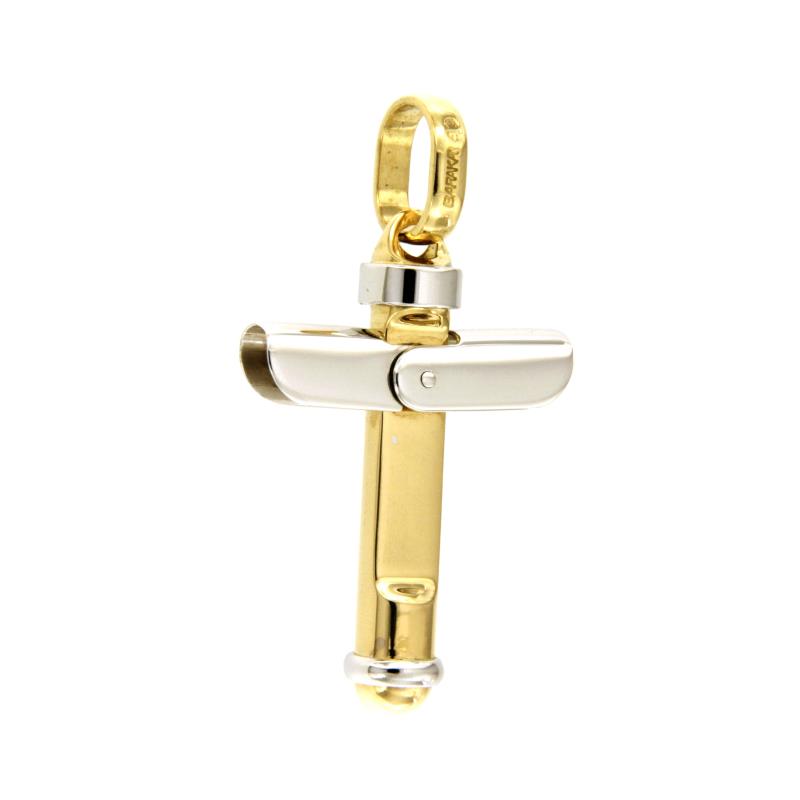 BARAK&Agrave; - CIONDOLO - DUE ORI 750/1000 - CROCE - BARAKA