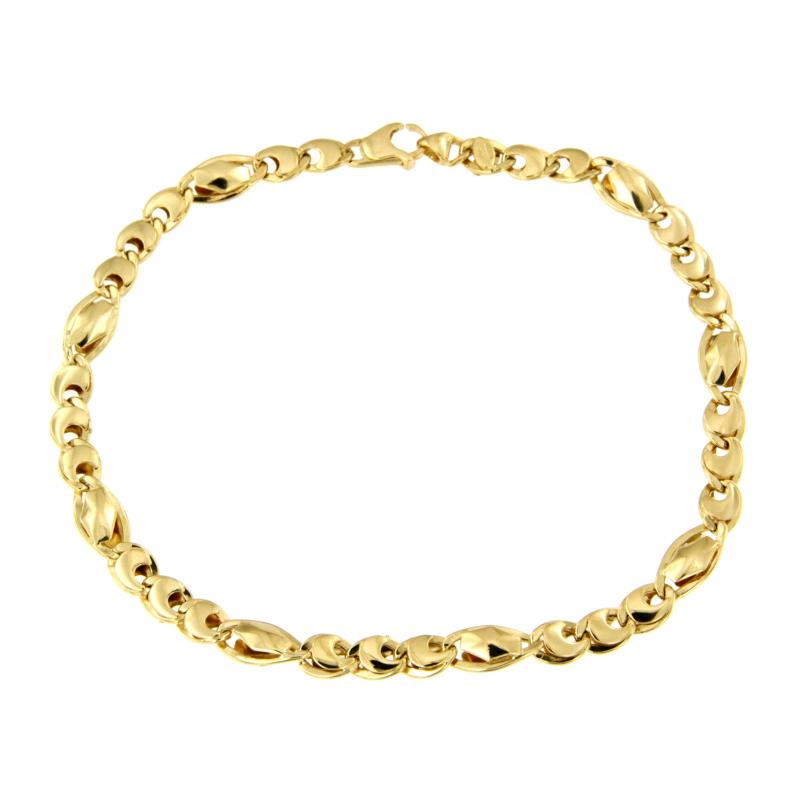 BRACCIALE ORO GIALLO 750/1000 MAGLIA 3+1 - CM 21,5 - 