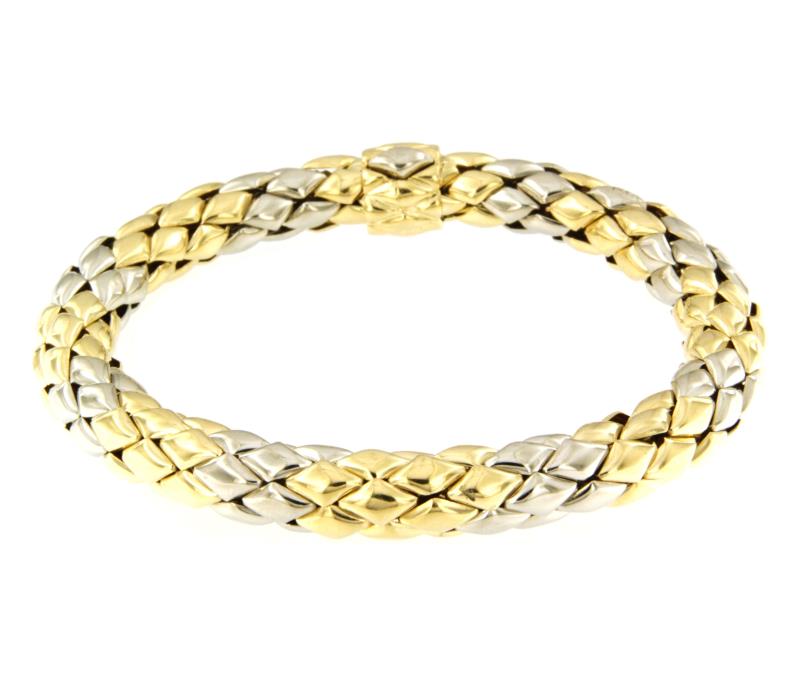 CHIMENTO - BRACCIALE - DUE ORI 750/1000 - SEMIRIGIDO - CM. 21 - CHIMENTO
