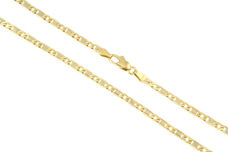 CATENA DUE ORI 750/1000 MAGLIA TIPO GRUMETTA - CM. 50 - 