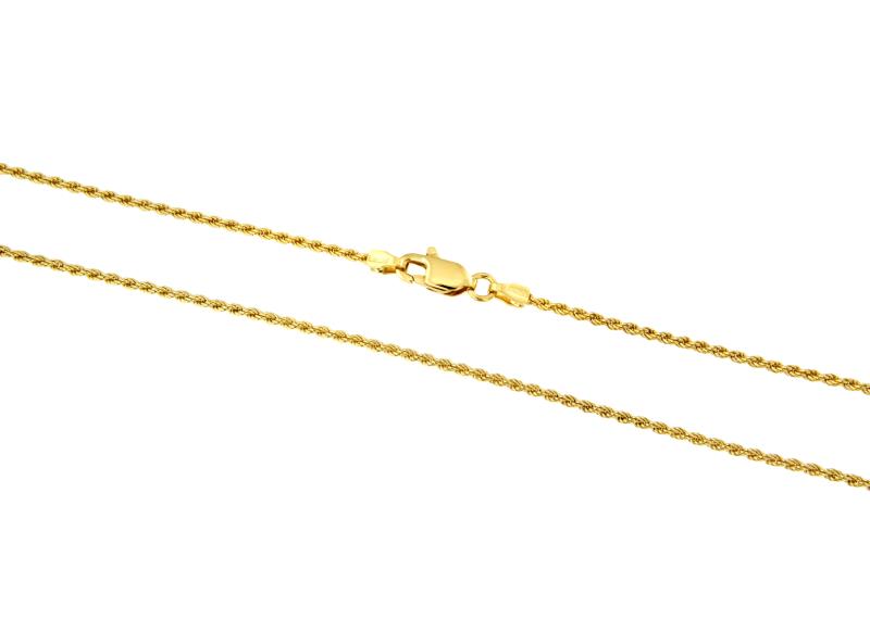 CATENINA ORO GIALLO 750/1000 MAGLIA TRECCIA - CM. 42 - 