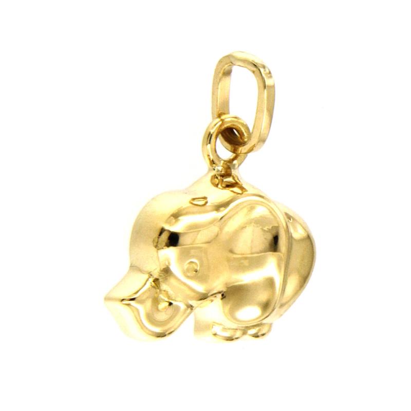 CIONDOLO ORO GIALLO 750/1000 ELEFANTINO - 