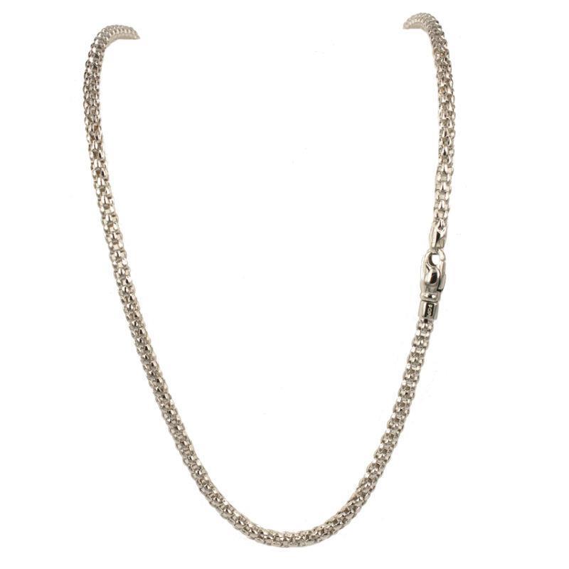 FOPE - COLLANA - ORO BIANCO 750/1000 -  CM 43 - 