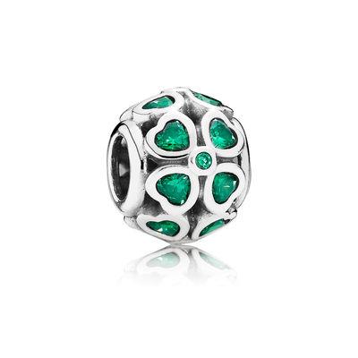 PANDORA - CHARM - ARGENTO 925/1000 - QUADRIFOGLIO PORTAFORTUNA - PANDORA