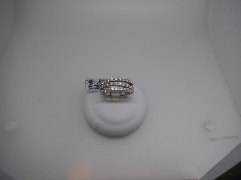ANELLO OB 750/1000 TRIPLA FEDE CON ZIRCONIE - 