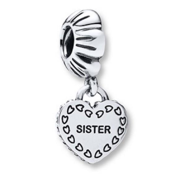 PANDORA - CHARM - ARGENTO 925/1000 - PENDENTE MOD. MY SPECIAL SISTER - PANDORA