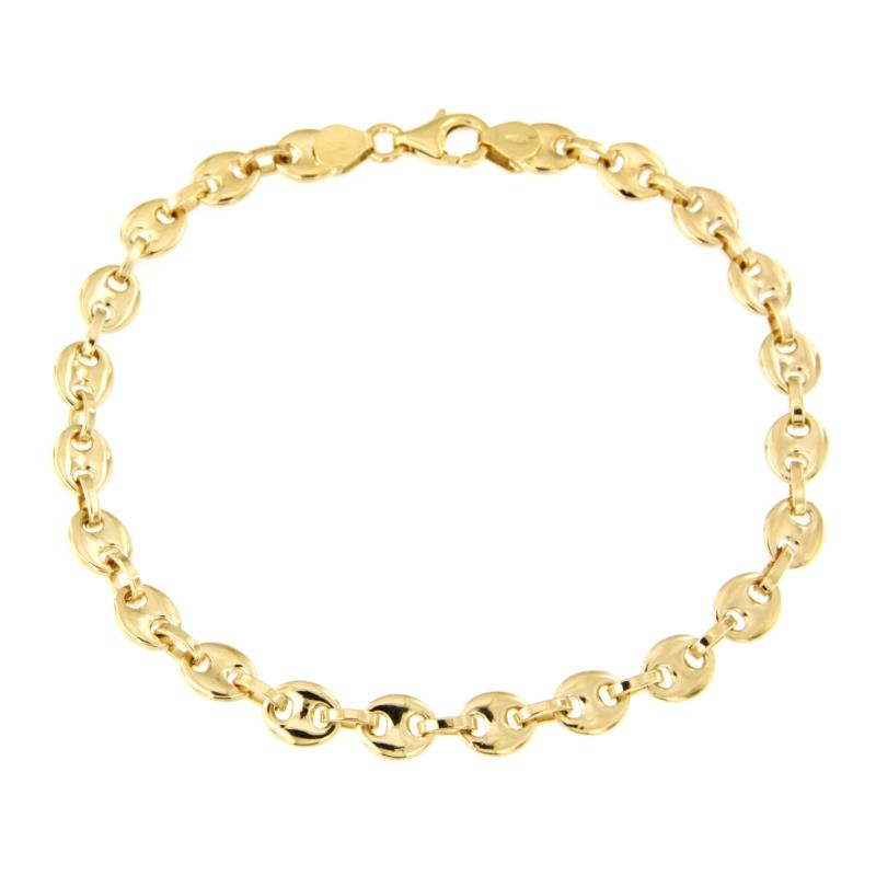 BRACCIALE ORO GIALLO 750/1000 MAGLIA MARINA - CM 22 - 